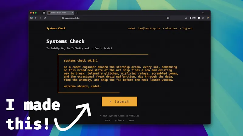 systemscheck.dev screenshot 1 (video preview)