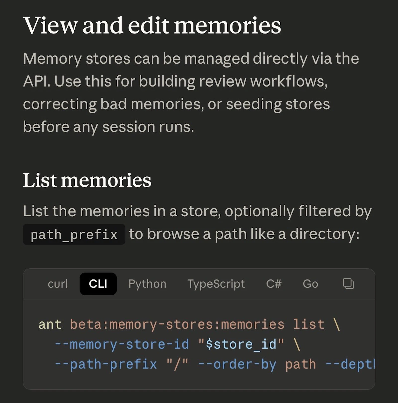 Claude Managed Agents Memory screenshot 3