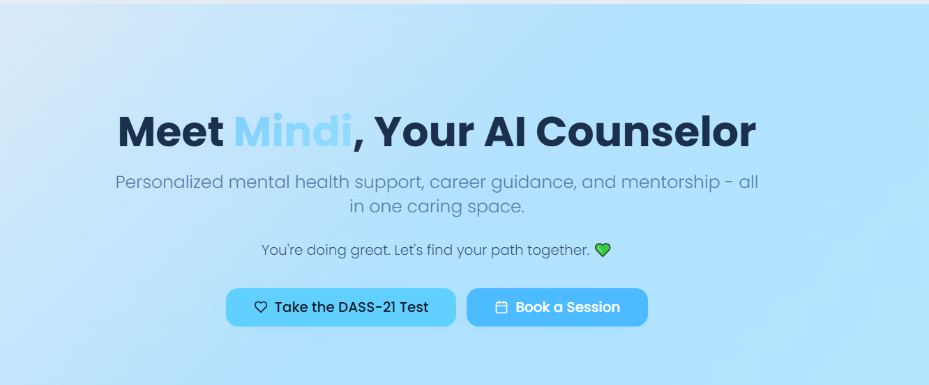Mindi-Your AI Counselor | PositiveWaive
