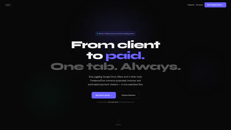 FreelanceFlow — From Client to Paid screenshot 2