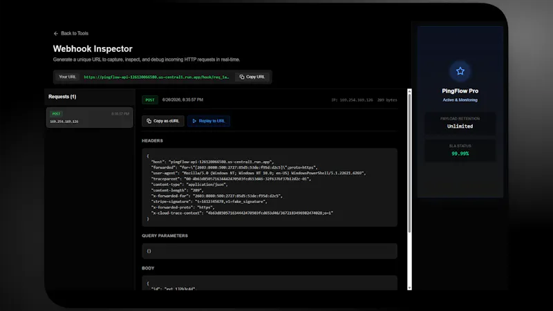 PingFlow screenshot 2