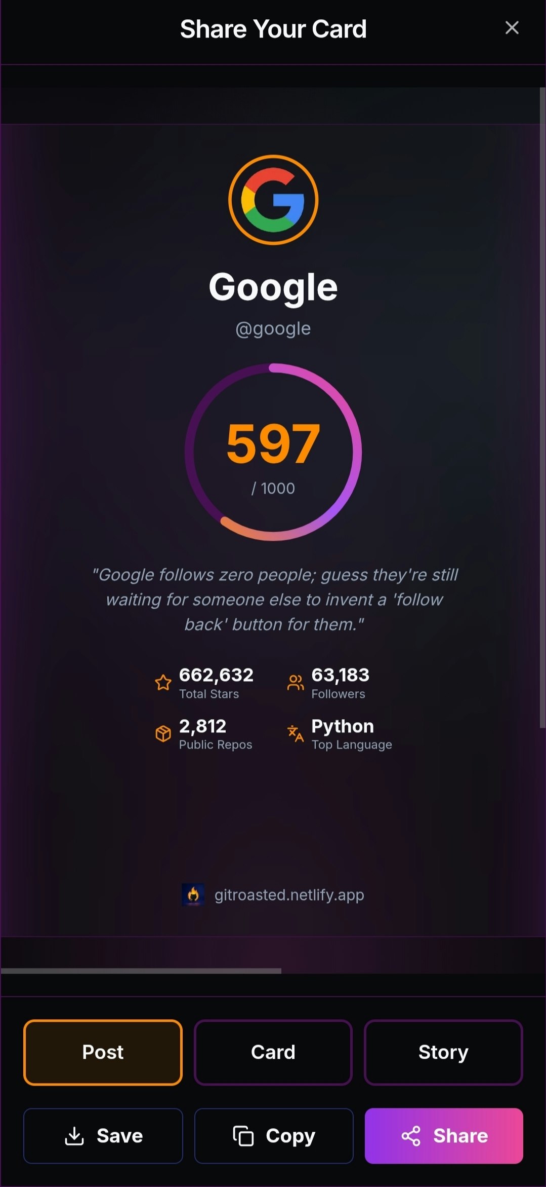 GitRoasted gallery image