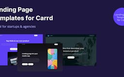 Landing Page Templates for Carrd  media 1