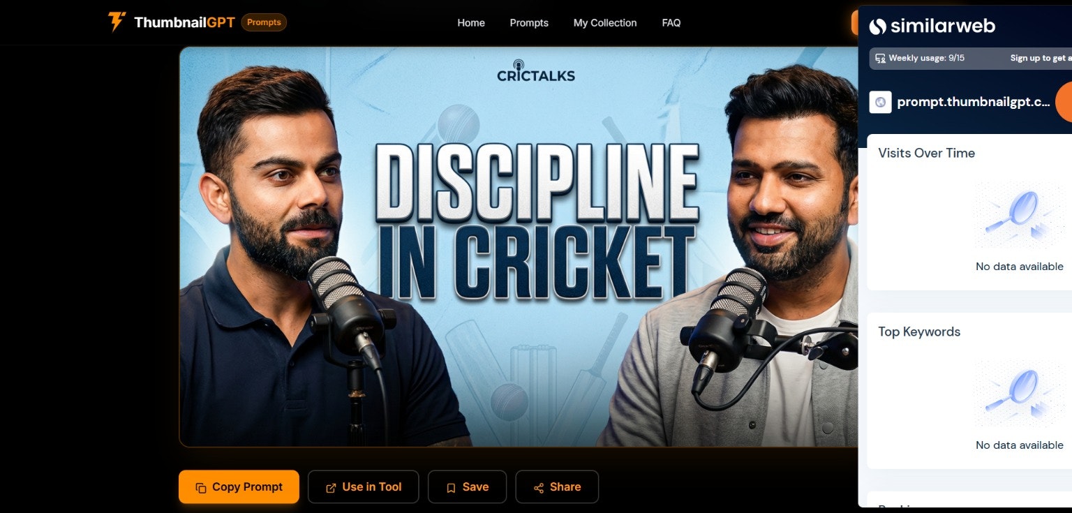 ThumbnailGPT Prompts gallery image