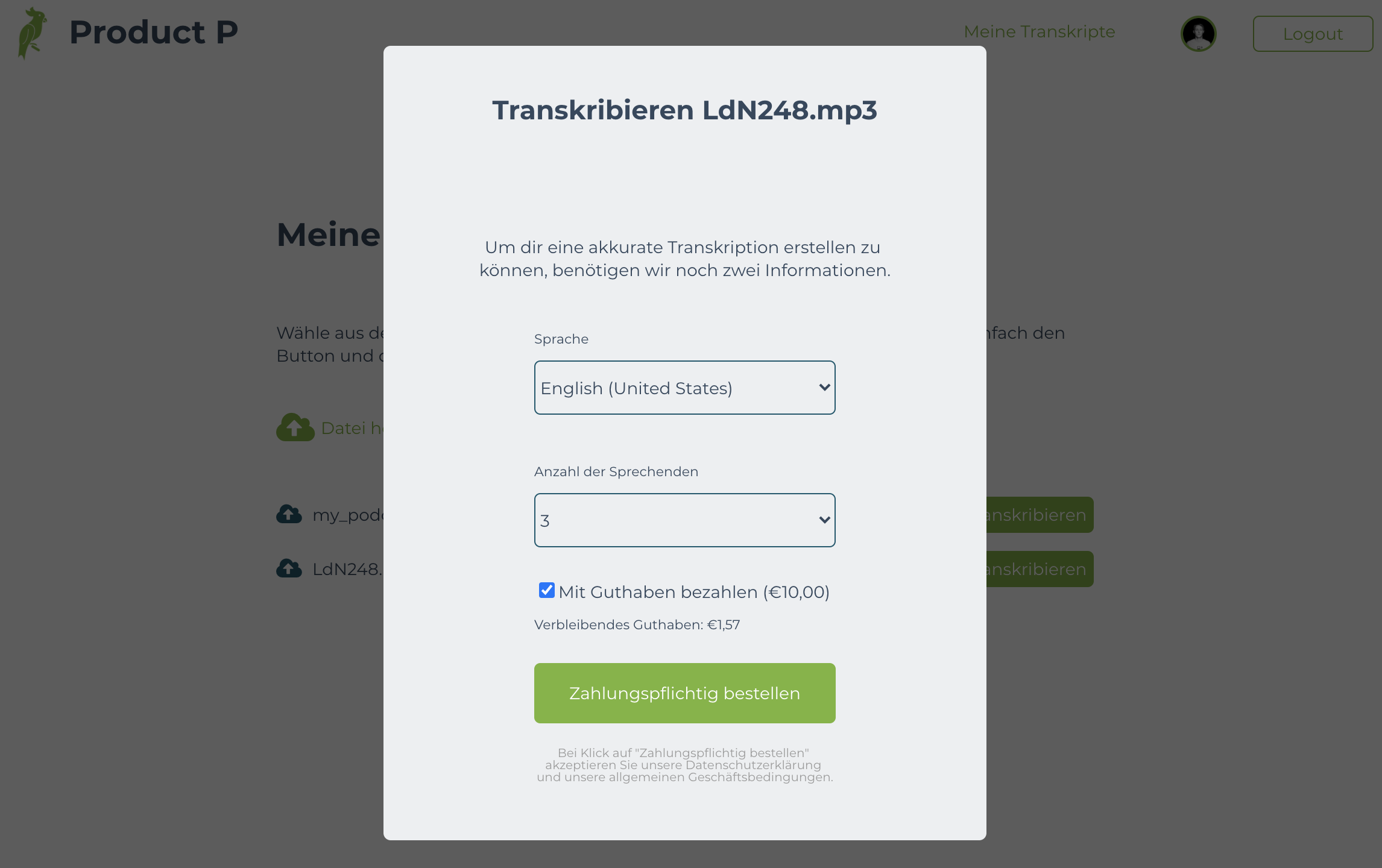 Product P gallery image