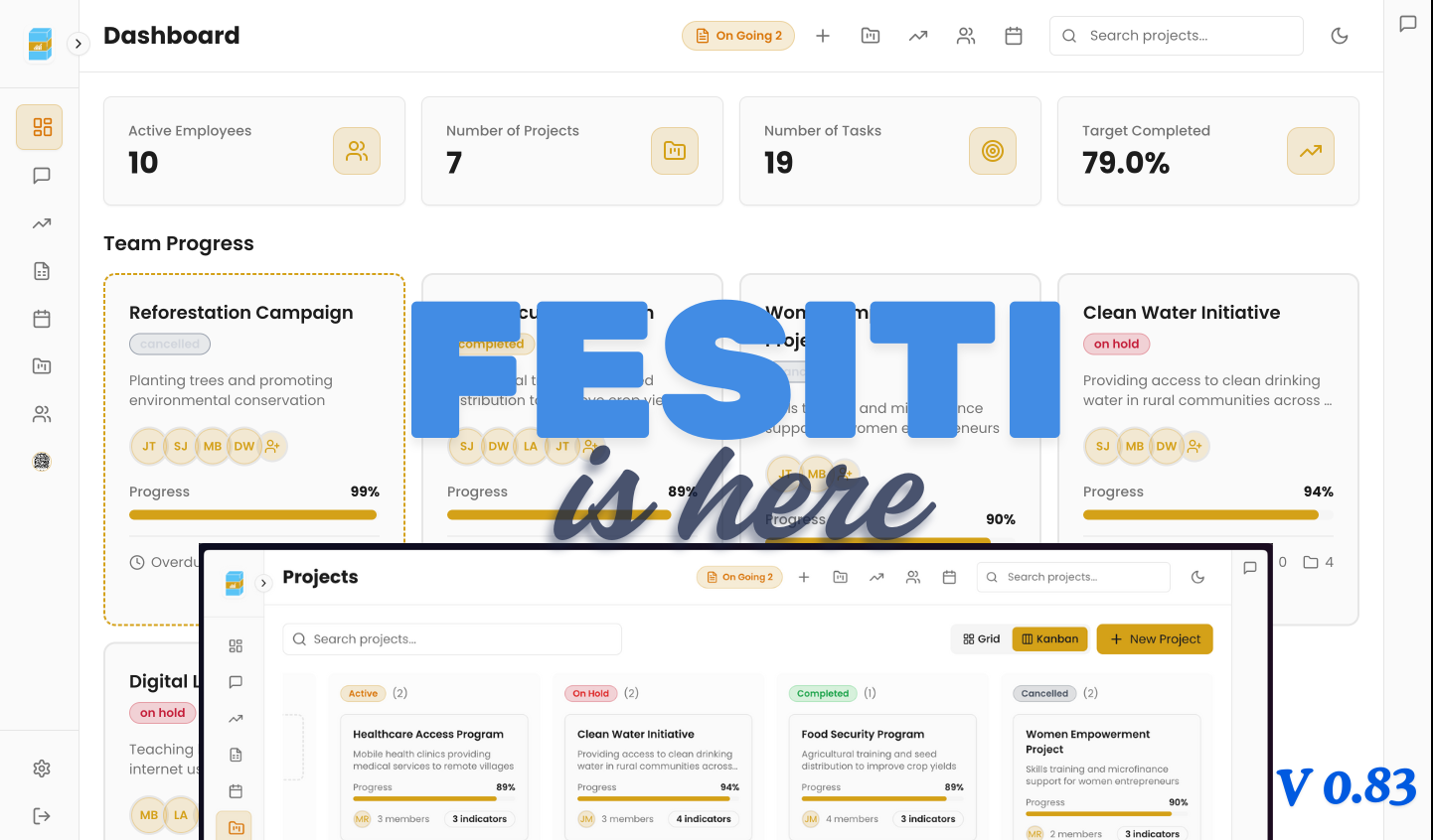 Fesiti - Main product screenshot demonstrating key features and user interface