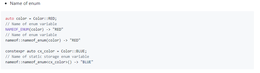 Nameof operator for modern C++ gallery image