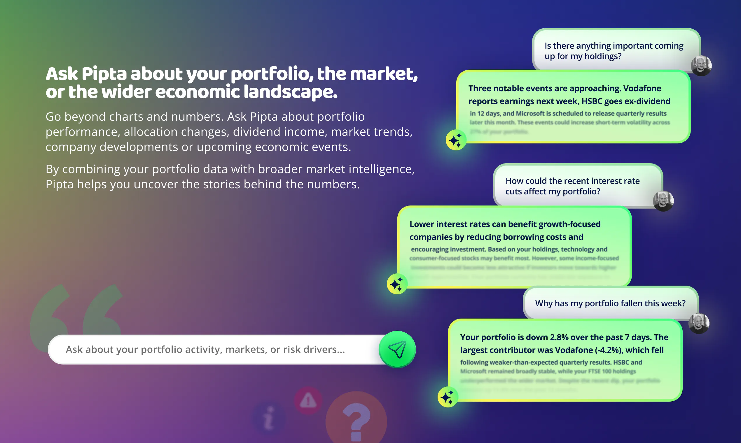 Pipta, an AI-powered Portfolio Tracker gallery image