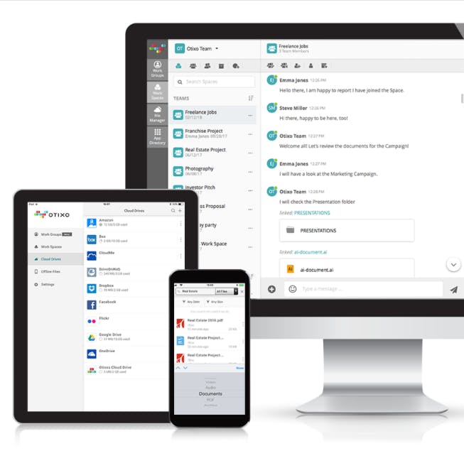Otixo: encryption and file manager for multiple clouds media 2