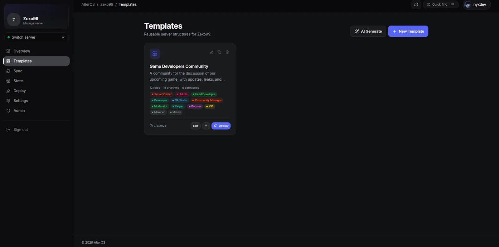 AlterOS screenshot 1