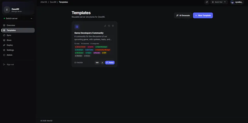 AlterOS screenshot 1
