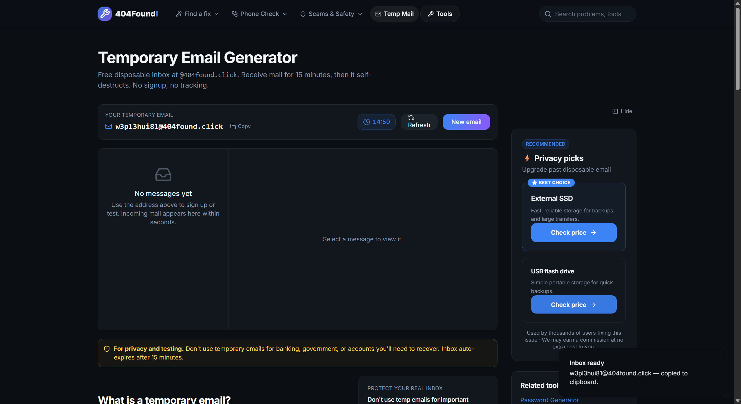 404Found Privacy Toolkit gallery image