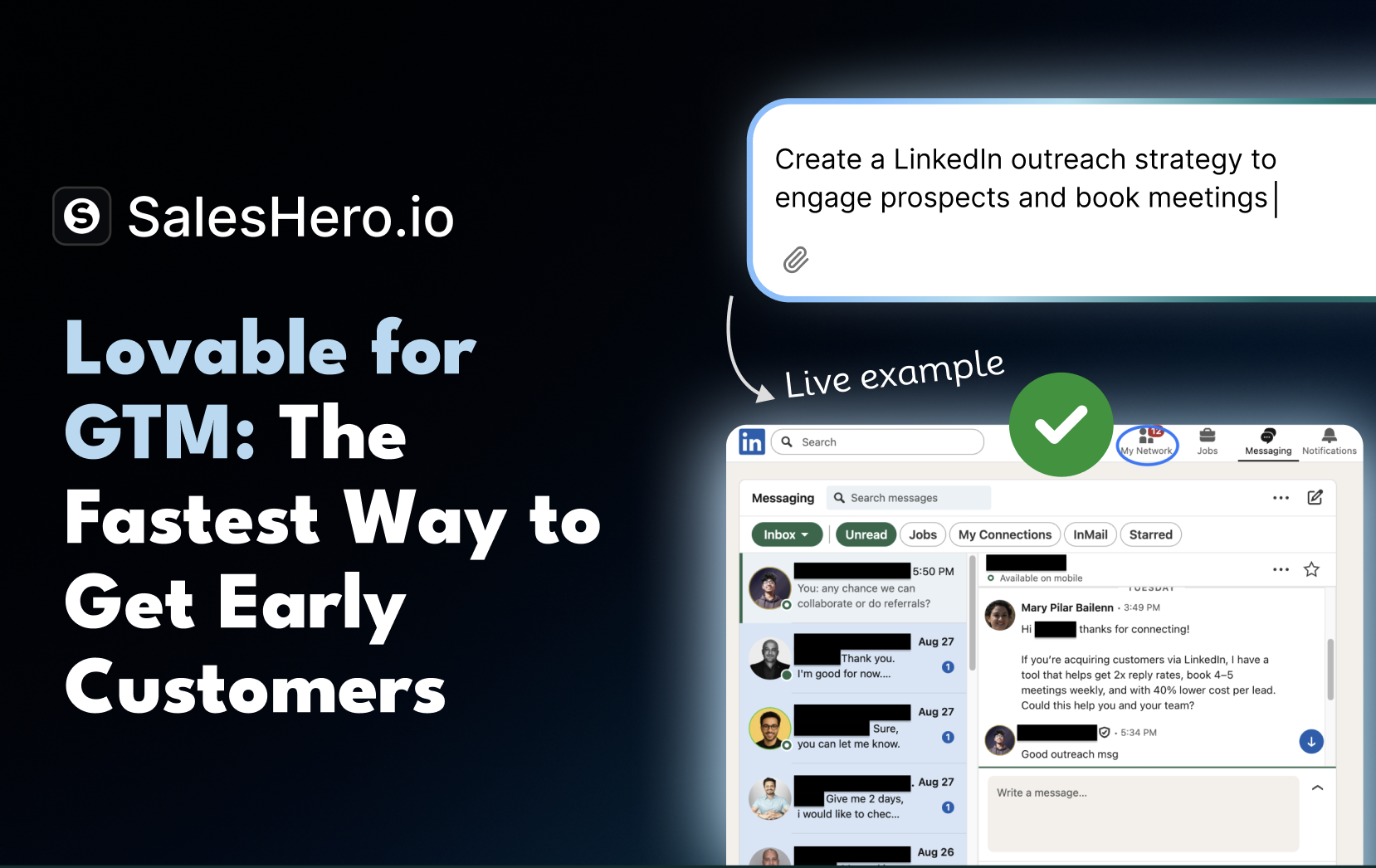SalesHero.io - Lovable for GTM - The Fastest Way to Get Customers By Chatting With AI! media 2