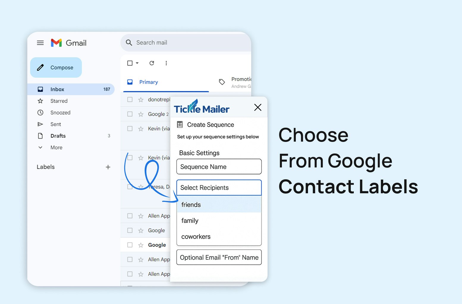 Щекоть почтарь - Электронные кампании по электронной почте в Gmail медиа 7