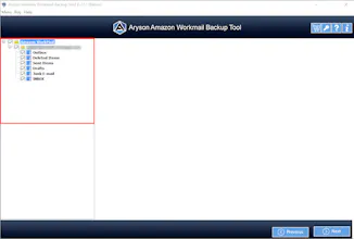 Aryson Amazon WorkMail Backup Tool gallery image