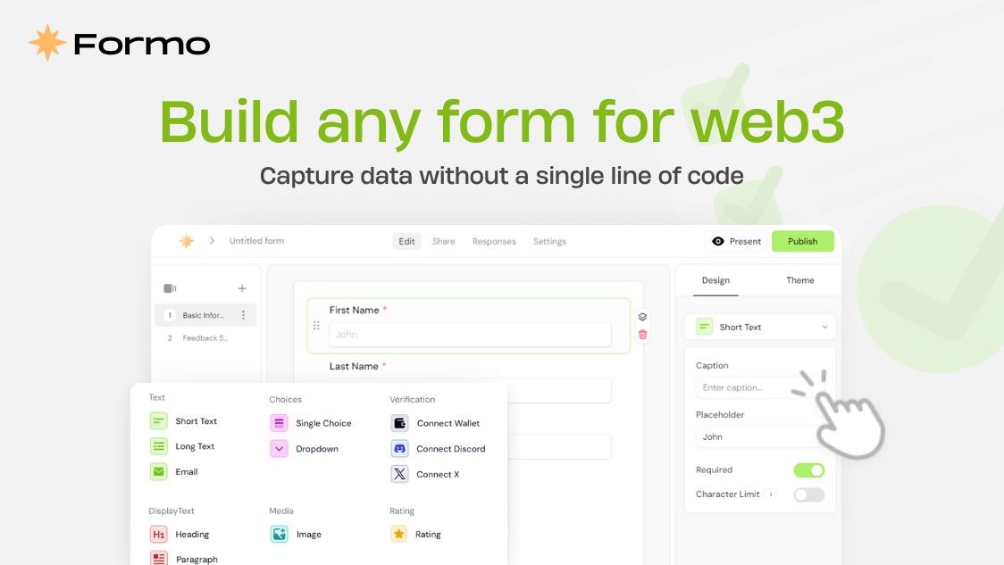 Formo - Forms, surveys, and waitlists for Web3 media 2