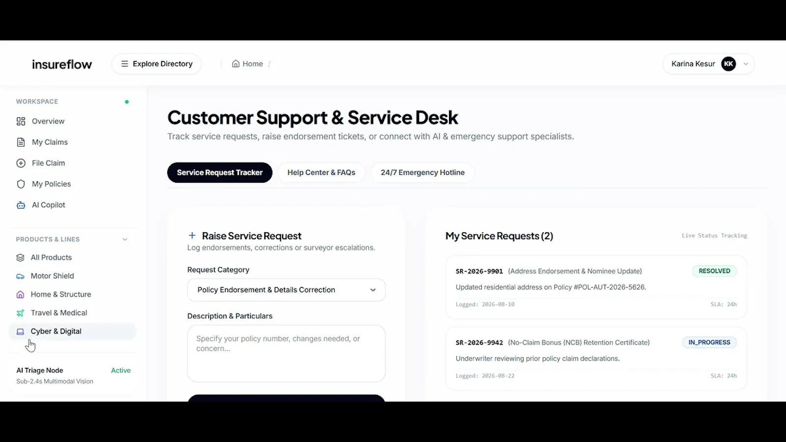 InsureFlow screenshot 1 (video preview)