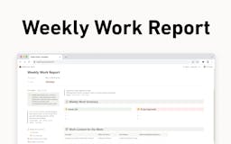 Notion Weekly Work Report media 1