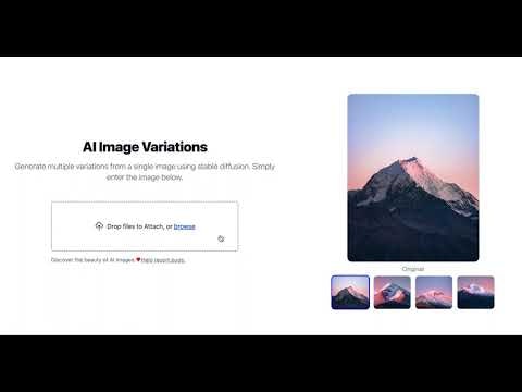 startuptile AI Image Variations-Creates infinite variations of any image