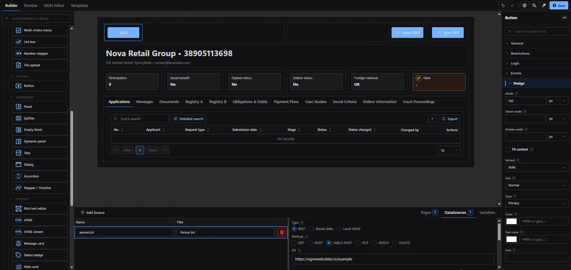 NGX View Builder (Beta) gallery image