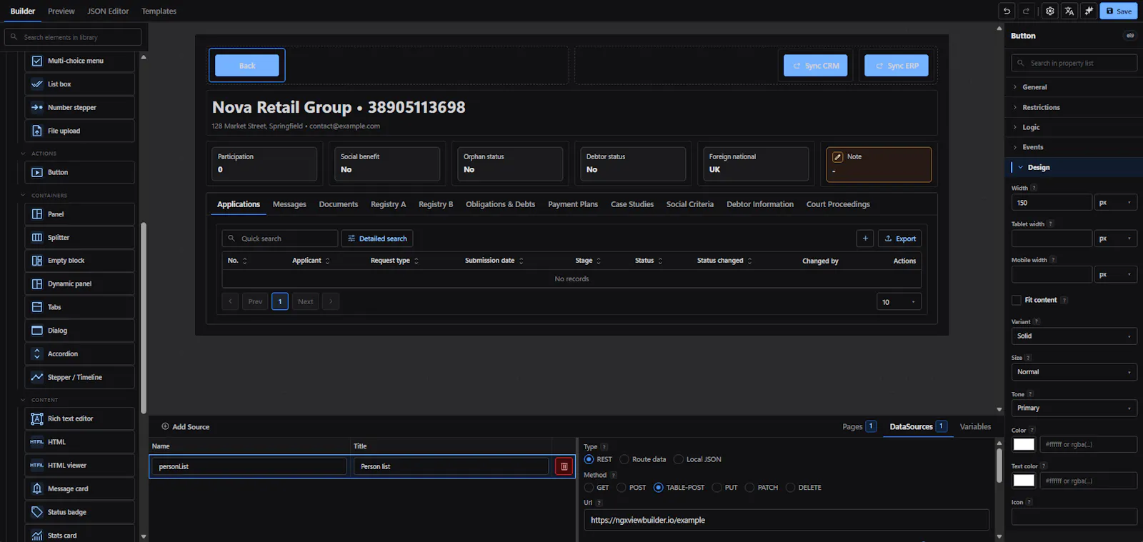 NGX View Builder (Beta) screenshot 7