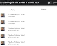 AI Face touching detector media 2