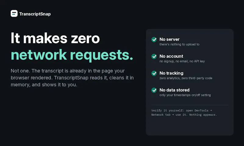 TranscriptSnap screenshot 2