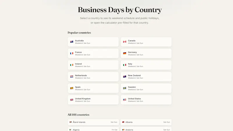 Business Days Calculator screenshot 6