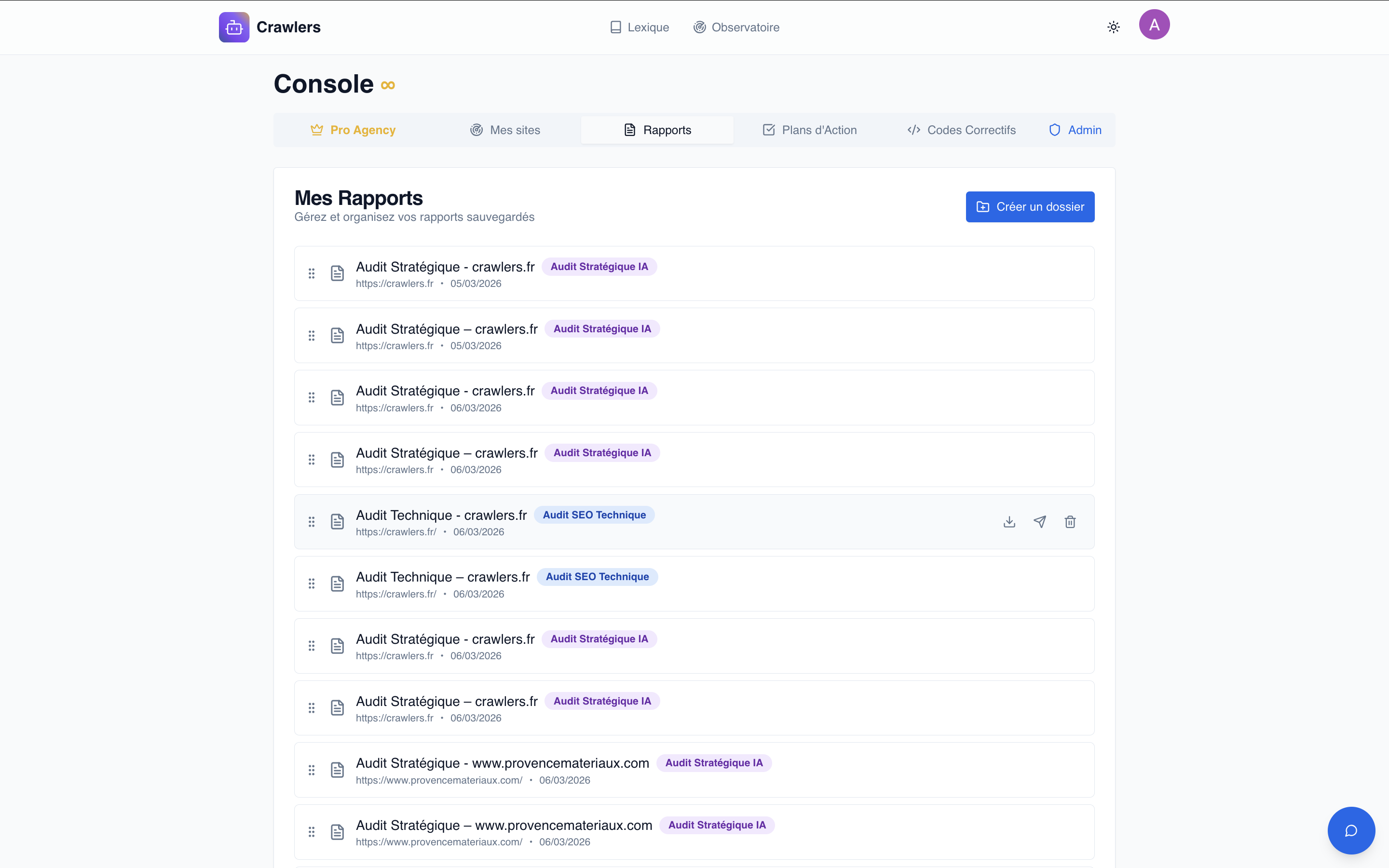 Crawlers.fr - Screenshot 3 showing product features and functionality
