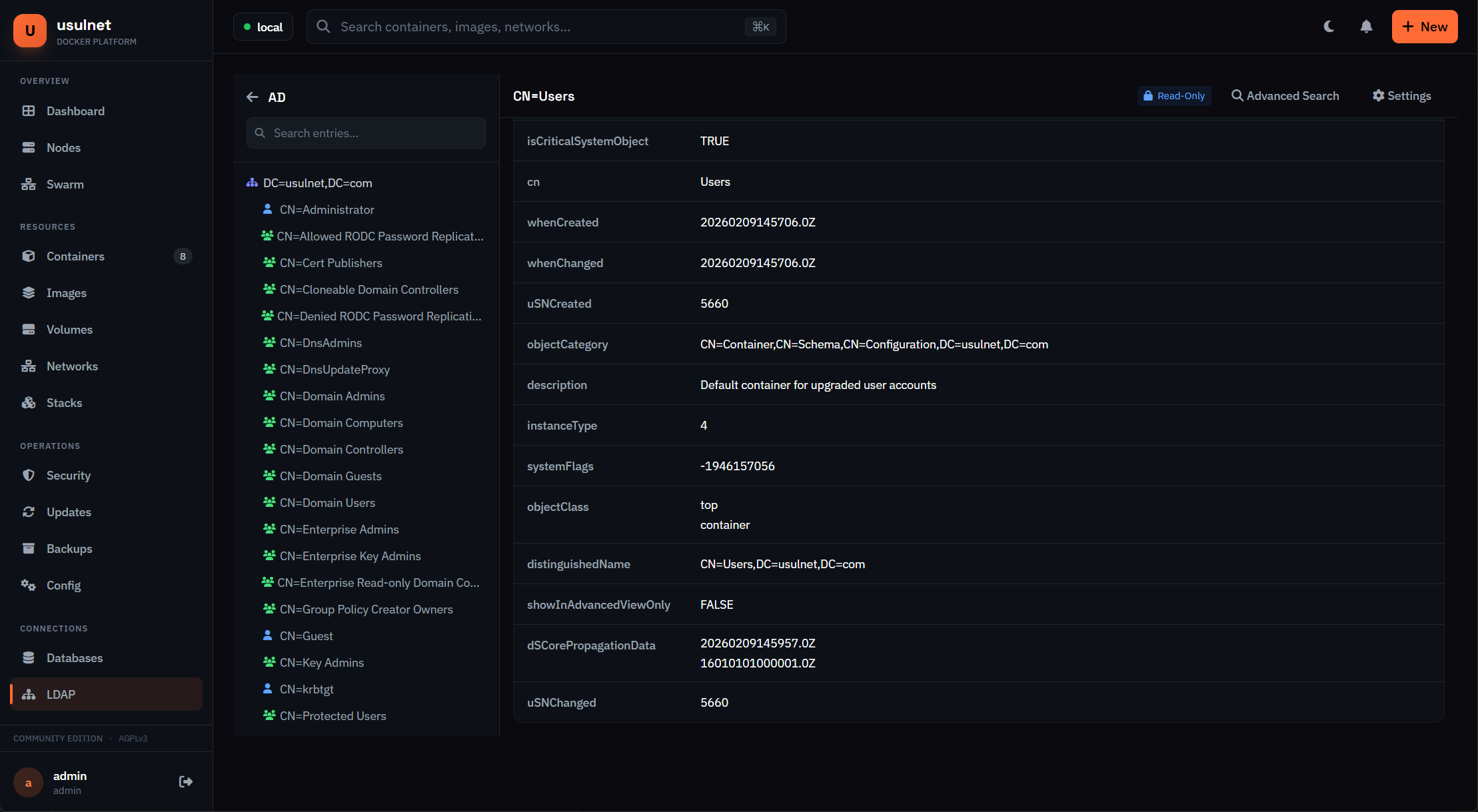 usulnet — DevOps & SysAdmins UI gallery image