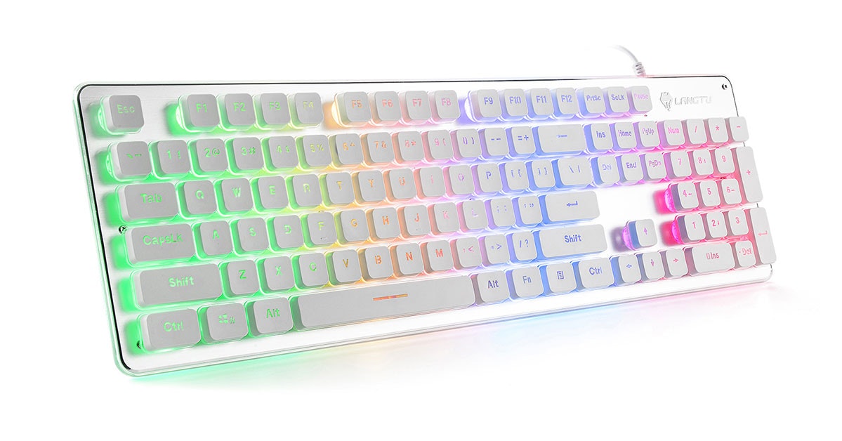 LANGTU Rainbow Backlit Membrane Keyboard