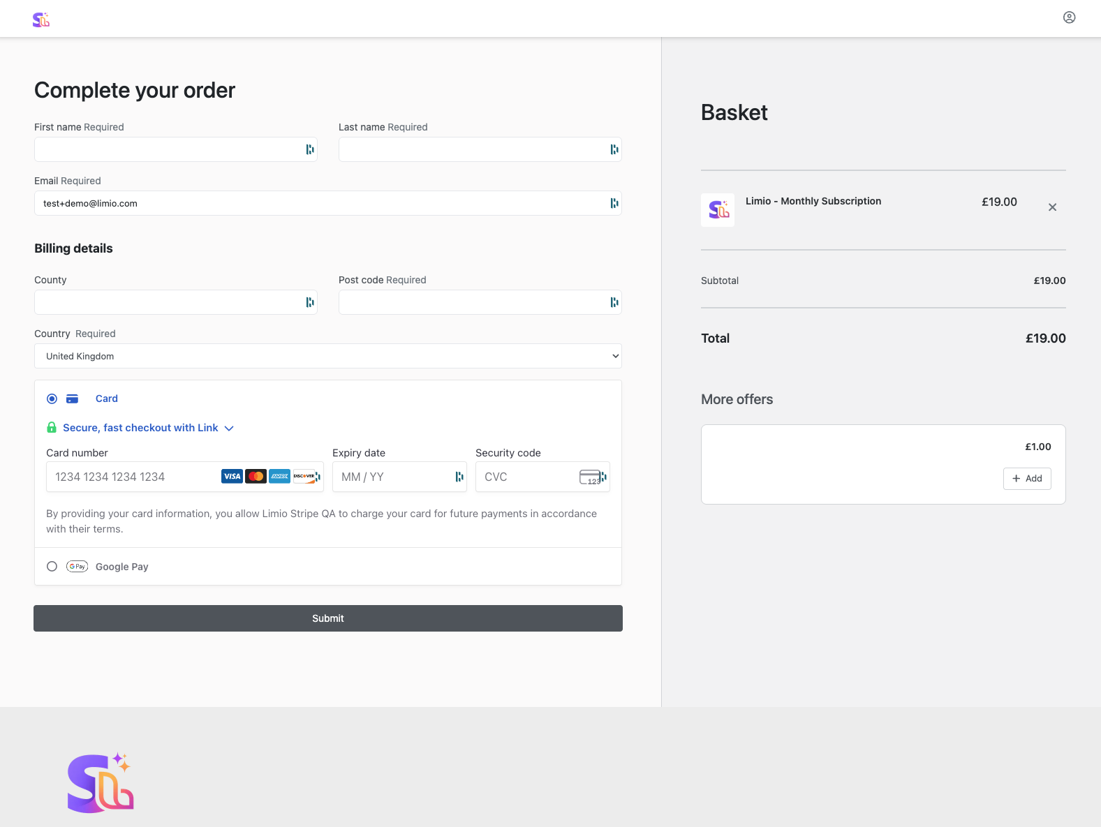Limio for Stripe gallery image