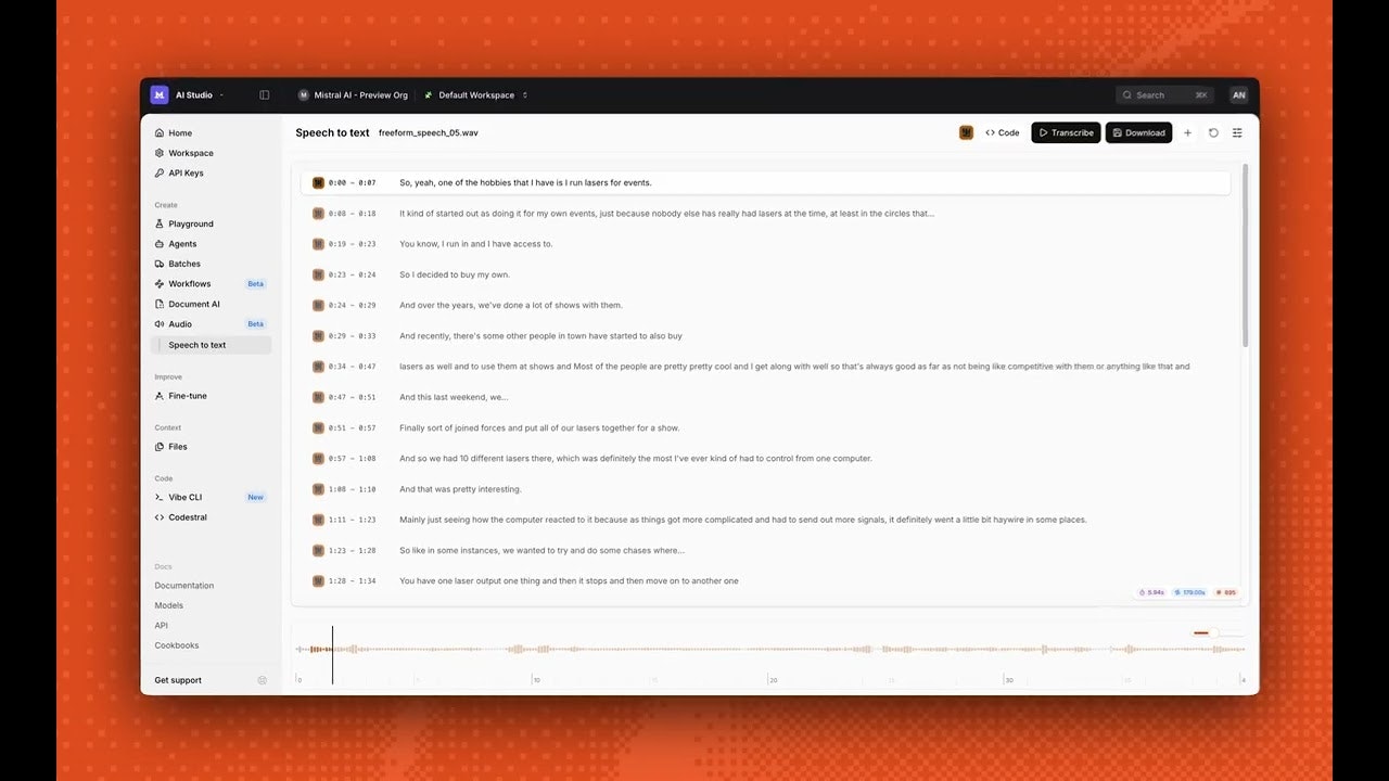 Voxtral Transcribe 2 by Mistral gallery image