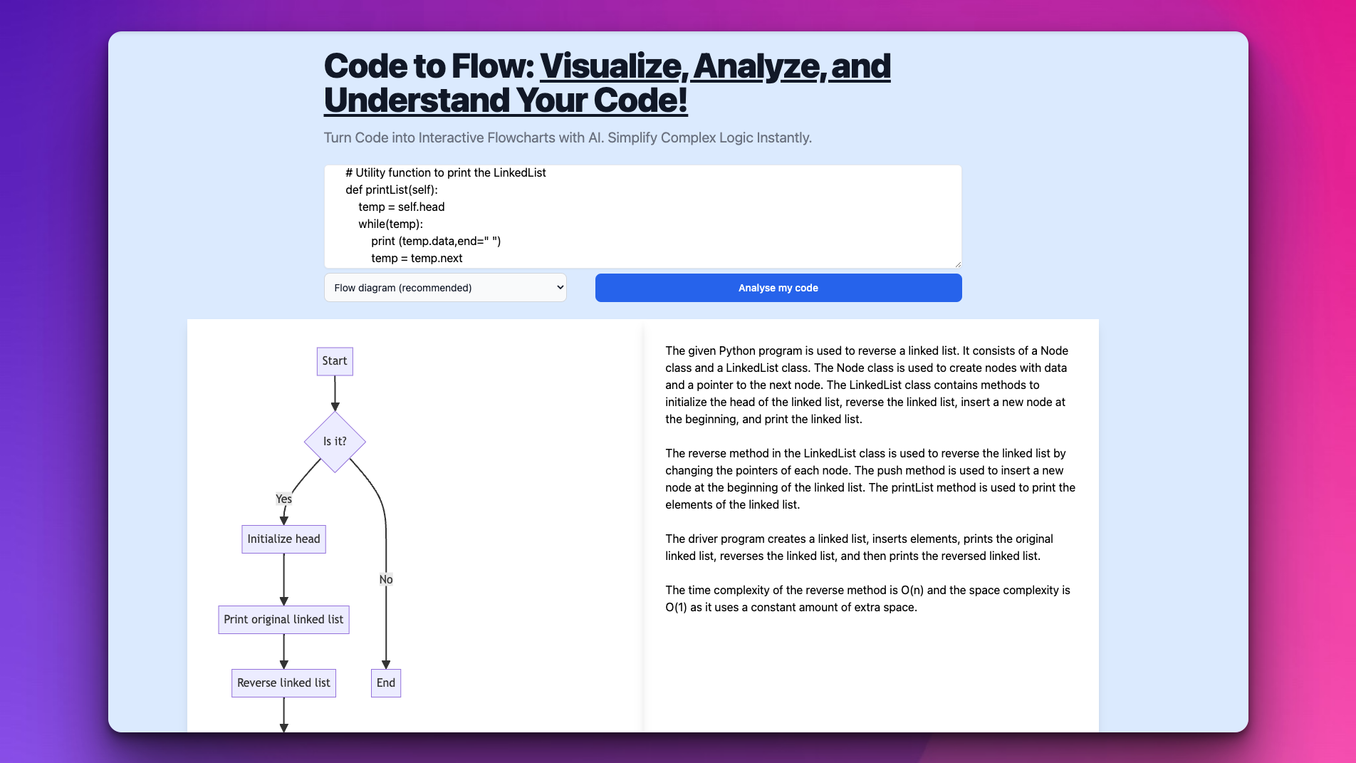 startuptile Code to Flow-Visualize analyze & understand your code flow