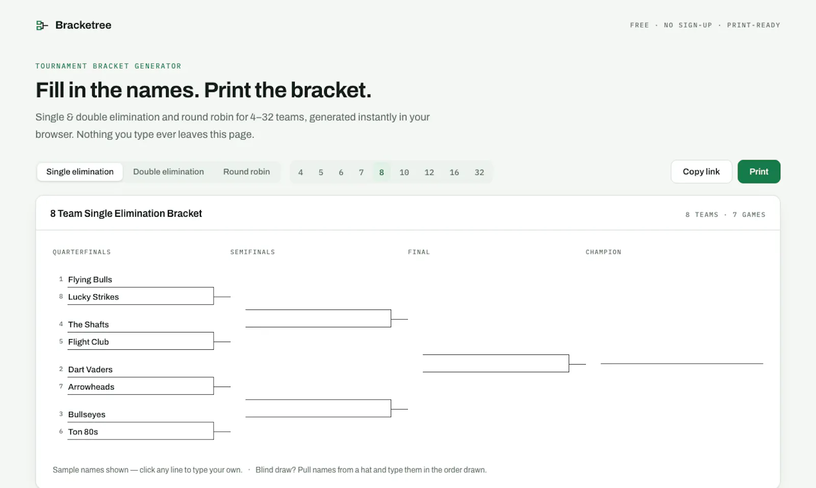 Bracketree screenshot 1