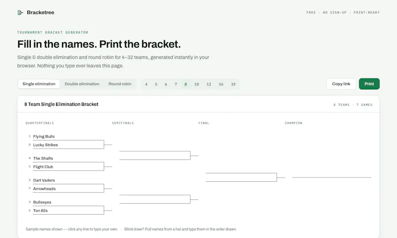 Bracketree screenshot 1