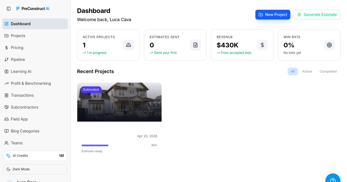 PreConstruct AI gallery image