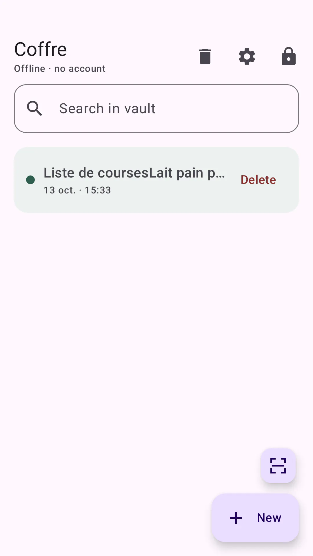 Coffre — your notes, encrypted gallery image