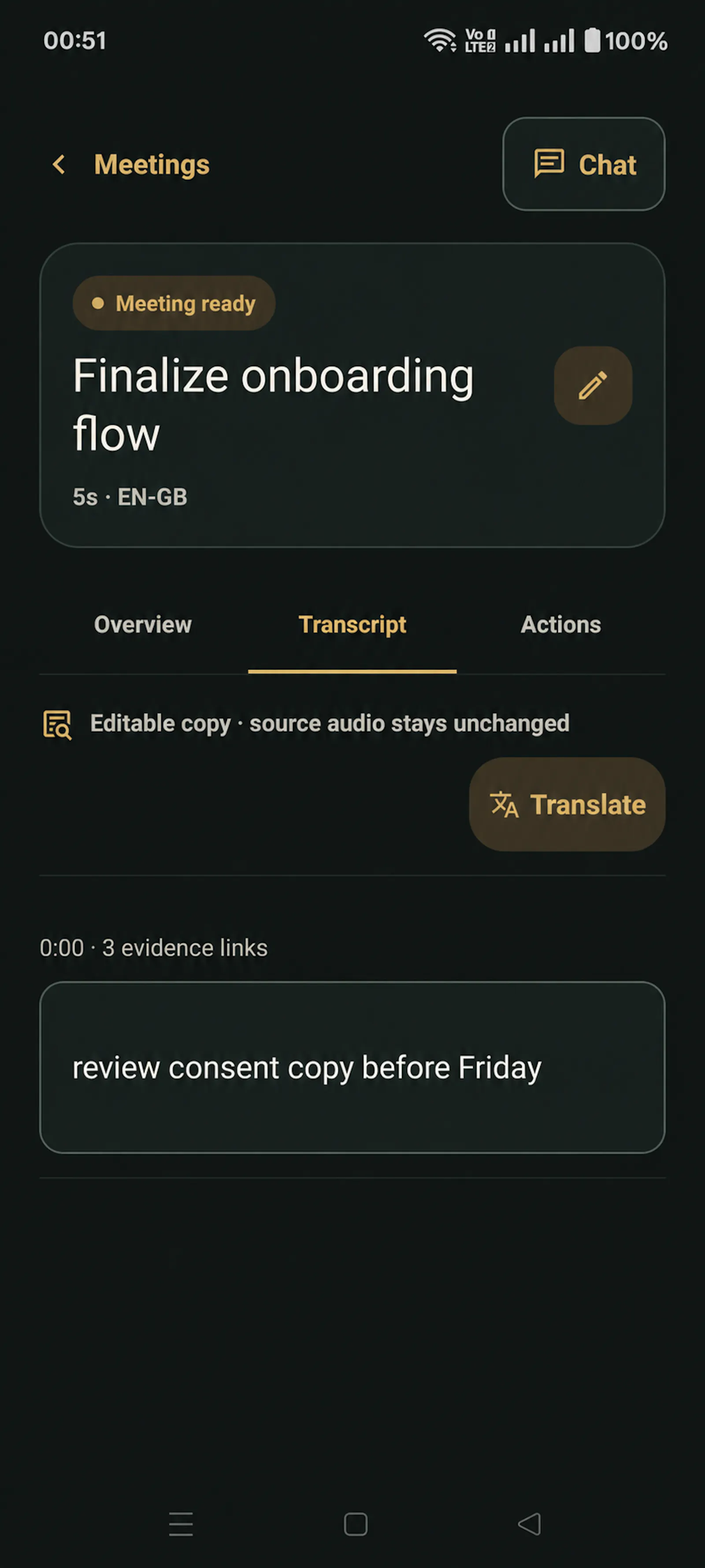 SourceNote: AI Meeting Notes screenshot 2