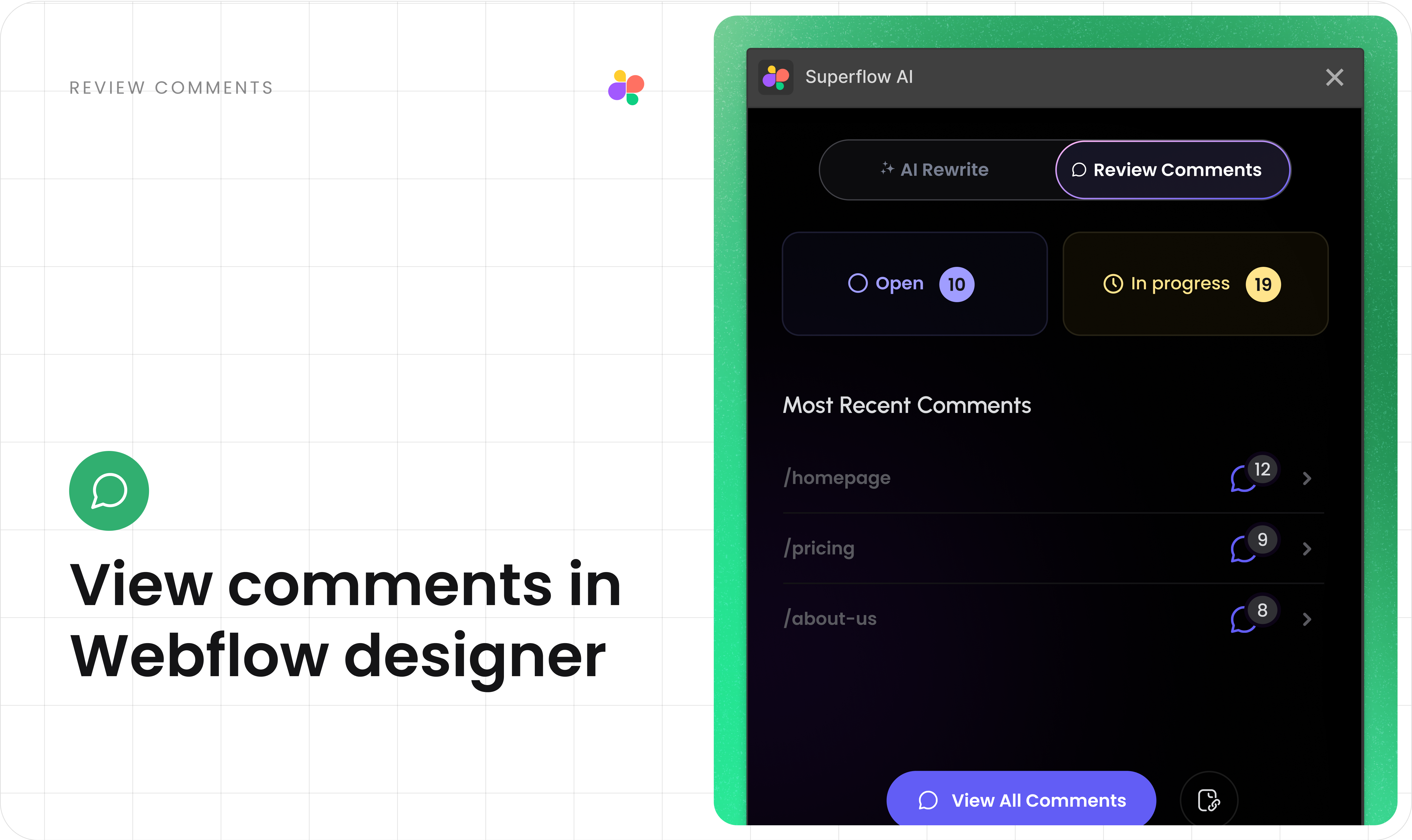 SuperFlow：新WebFlow应用程序 - 直接在实时网站网站上发表评论并进行协作媒体3