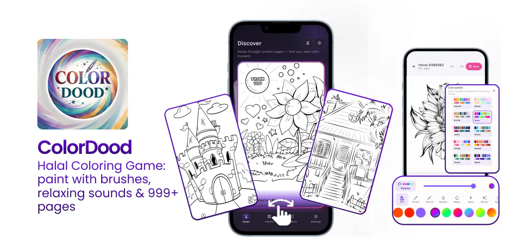 ColorDood - Halal Coloring Game gallery image