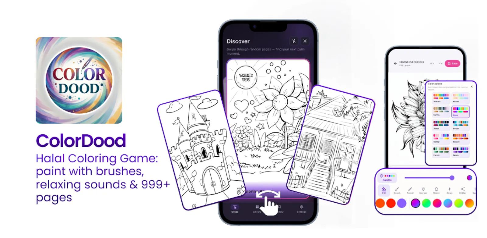 ColorDood - Halal Coloring Game screenshot 2
