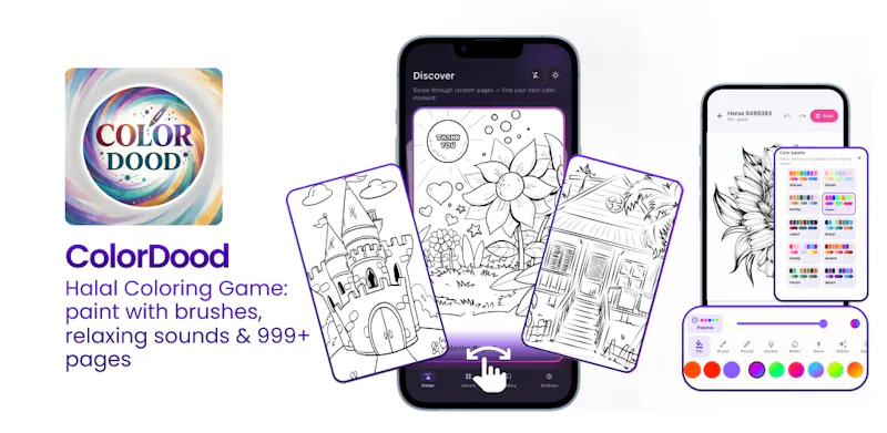 ColorDood - Halal Coloring Game screenshot 2