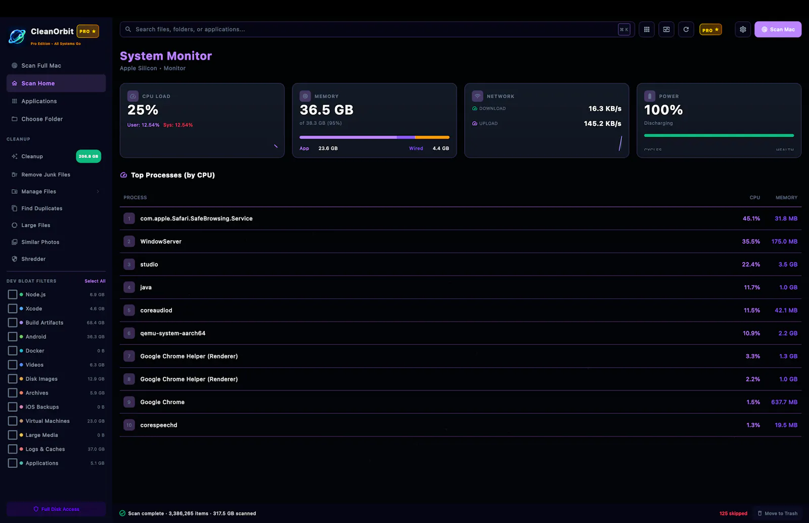 CleanOrbit screenshot 3