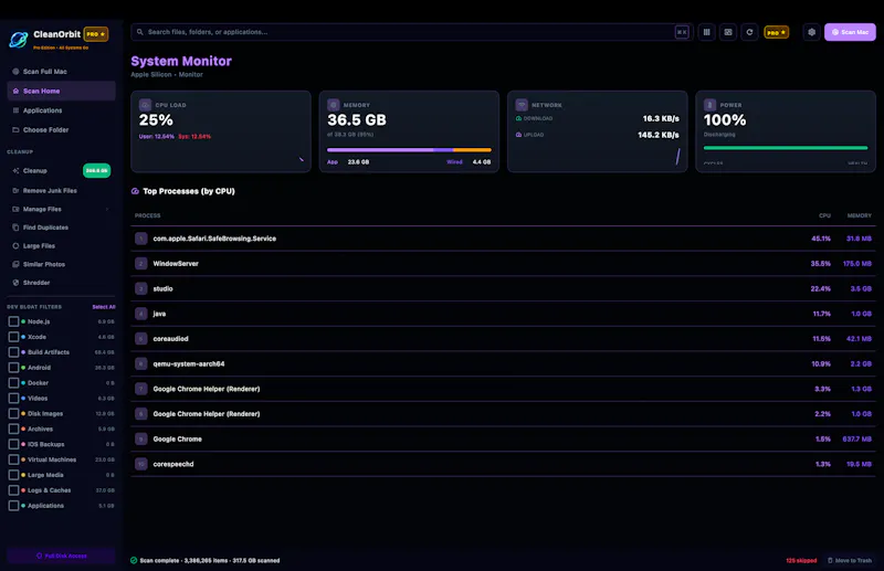 CleanOrbit screenshot 3