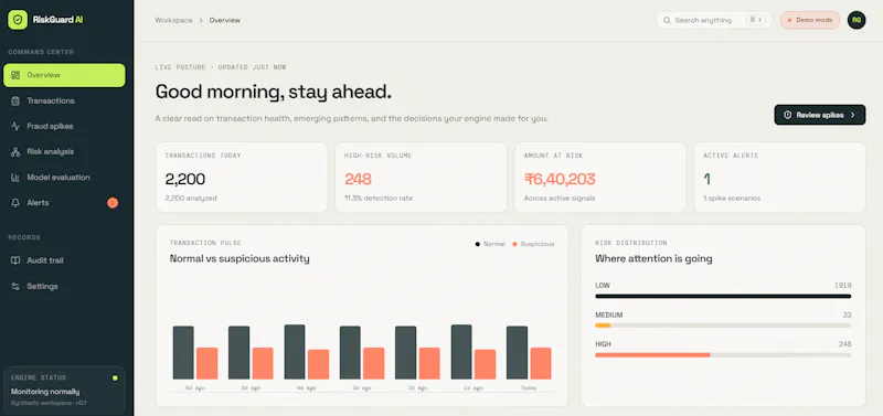 RiskGuard AI screenshot 2