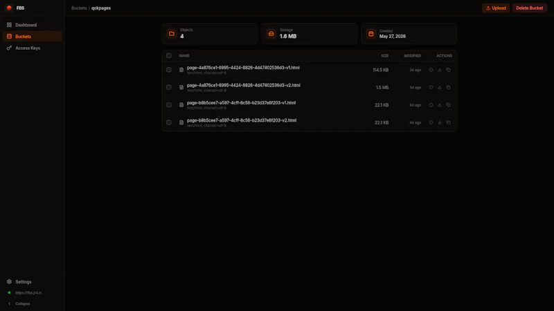 FBS: Fast Blob Storage screenshot 5
