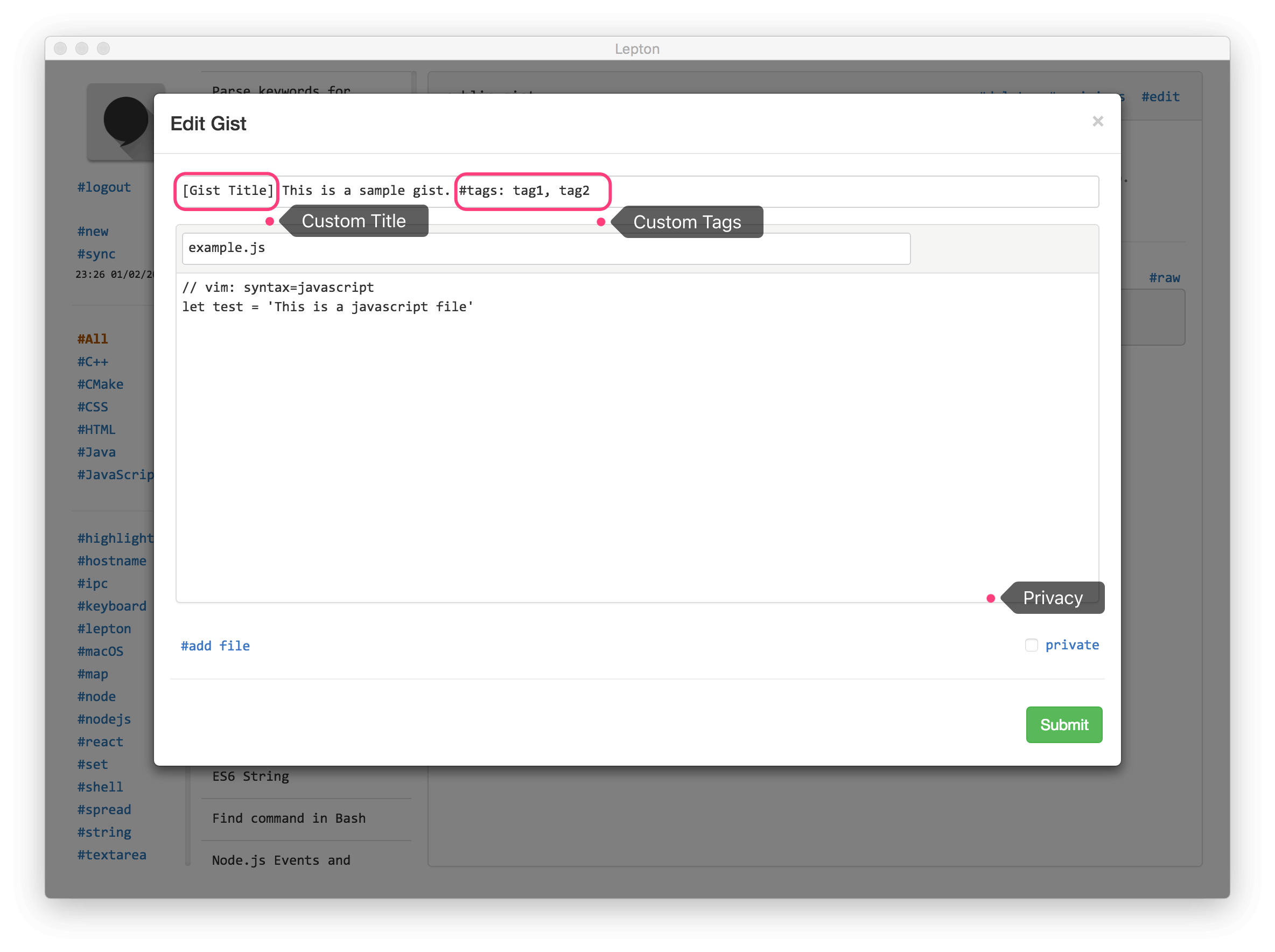 Lepton gallery image