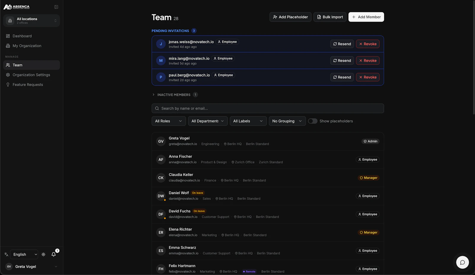 Absenca screenshot 4