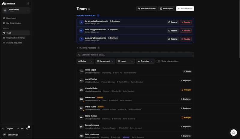 Absenca screenshot 4